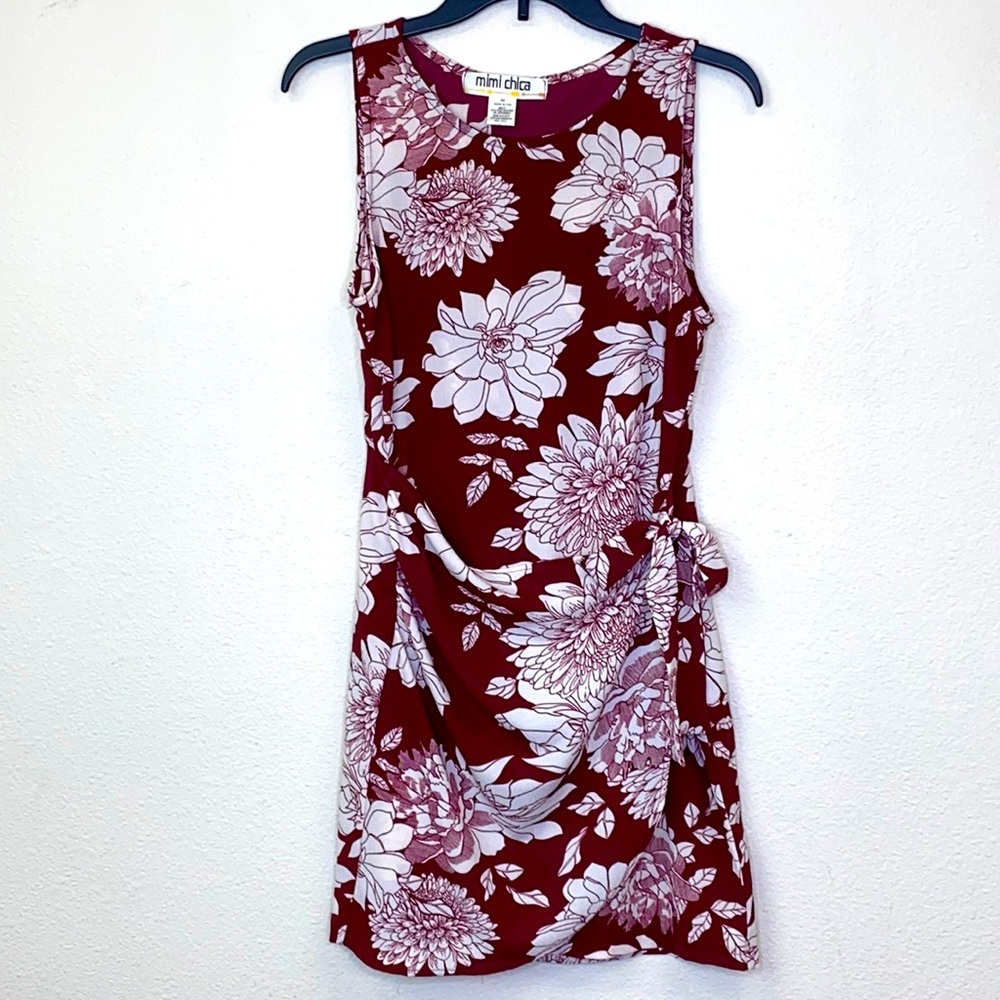 mimi chica Wrap-Style Floral Dress Size Medium